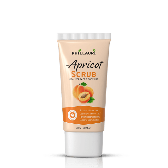 Phillauri Apricot Scrub – Gentle Exfoliating Scrub, 60ml
