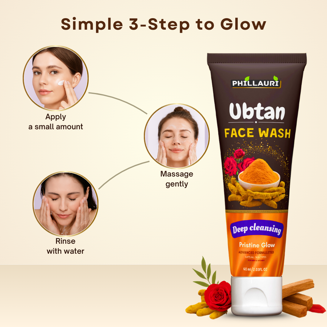 Phillauri Ubtan Natural Face Wash For Deep Cleansing, 60ML