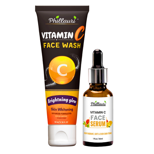 Phillauri Facewash For Skin Whitening, 60 ML + Face Serum, 30ML Combo