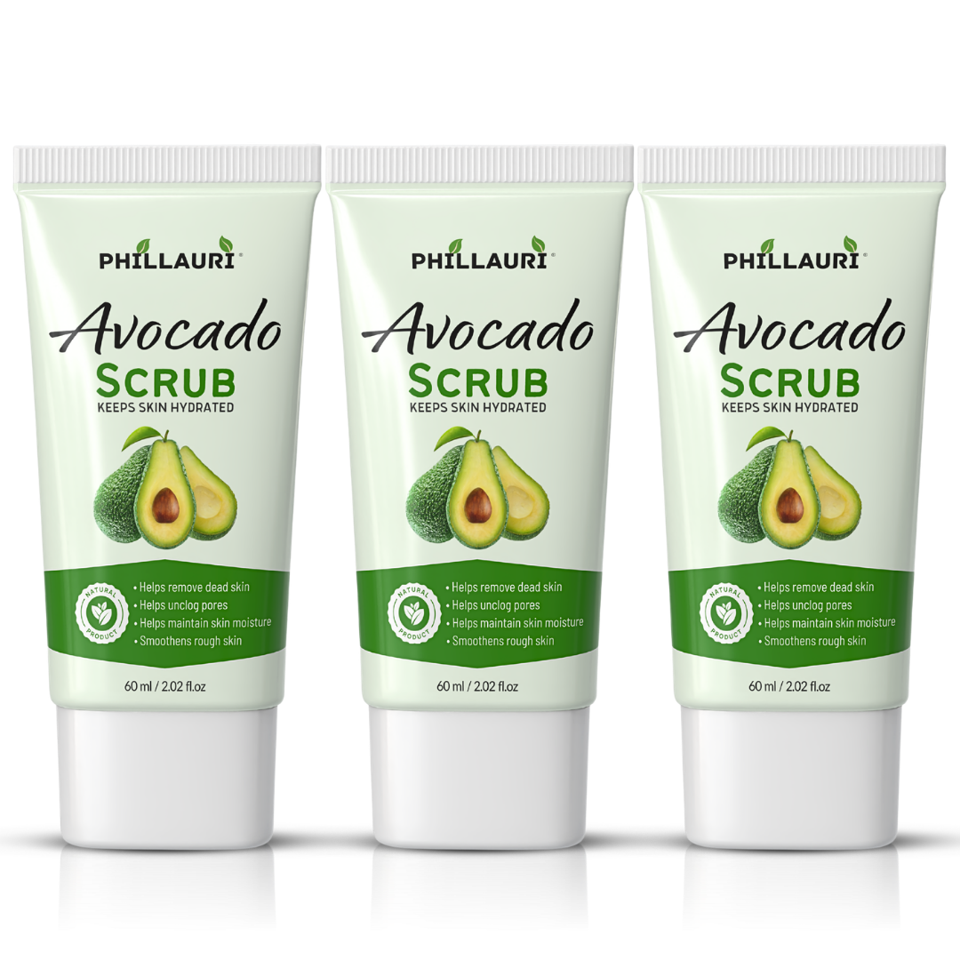 Phillauri Avocado Scrub – Gentle Exfoliating Face & Body Scrub