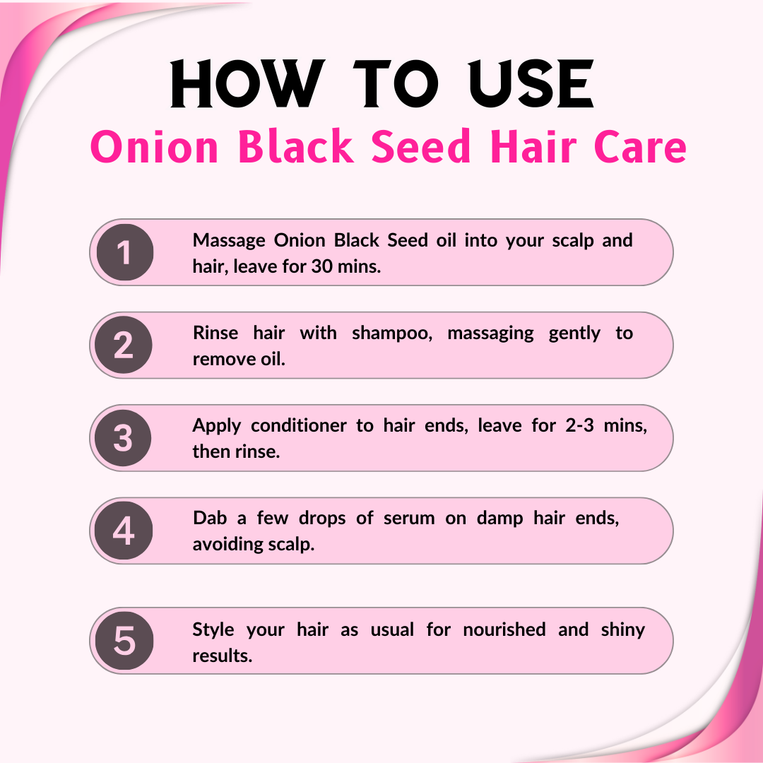 Phillauri Onion Black Seed Hair Oil, Shampoo, Conditioner and Serum Combo ,100 ml +100 ml + 100ml + 30 ml