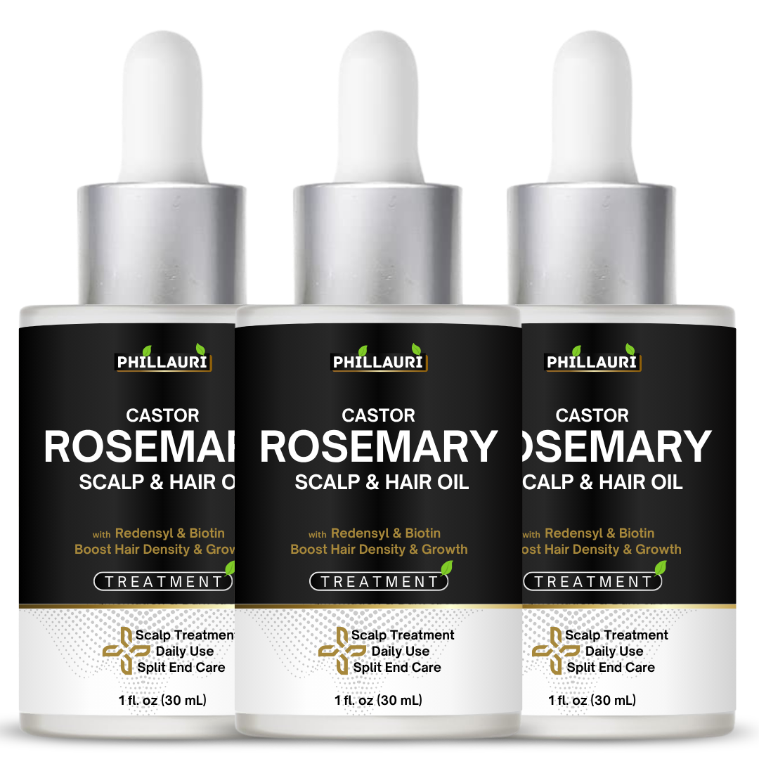 Phillauri Castor Rosemary Scalp & Hair Oil – With Redensyl & Biotin