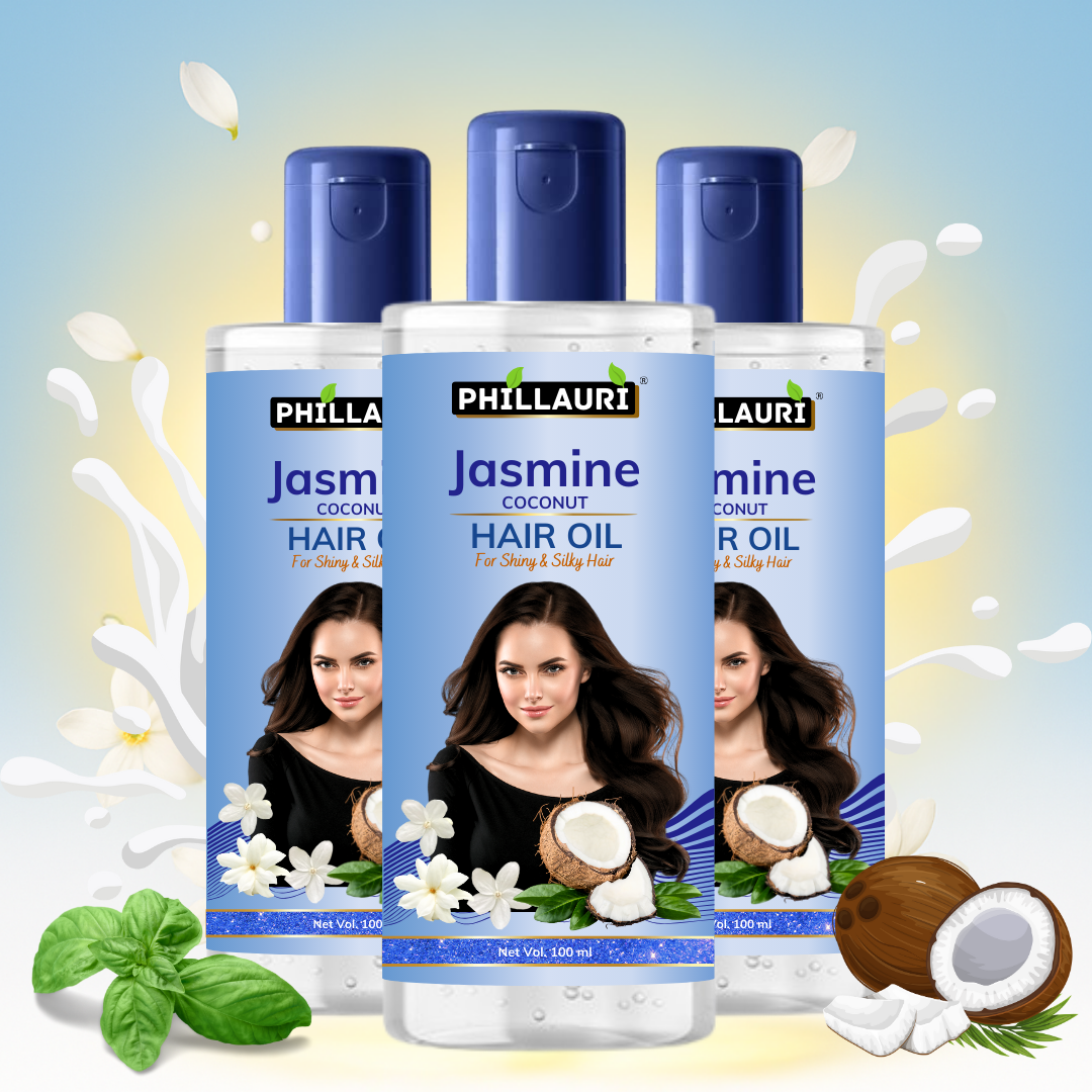 Phillauri Jasmine Coconut Hair Oil For Long-lasting Moisture, 100ml
