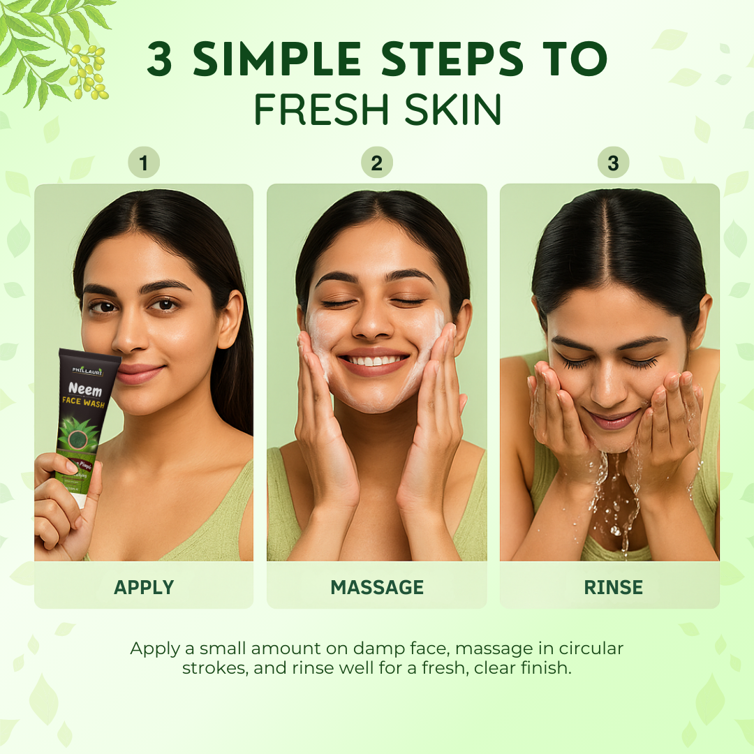 Phillauri Neem Face Wash For Skin Detoxifying, 60ml