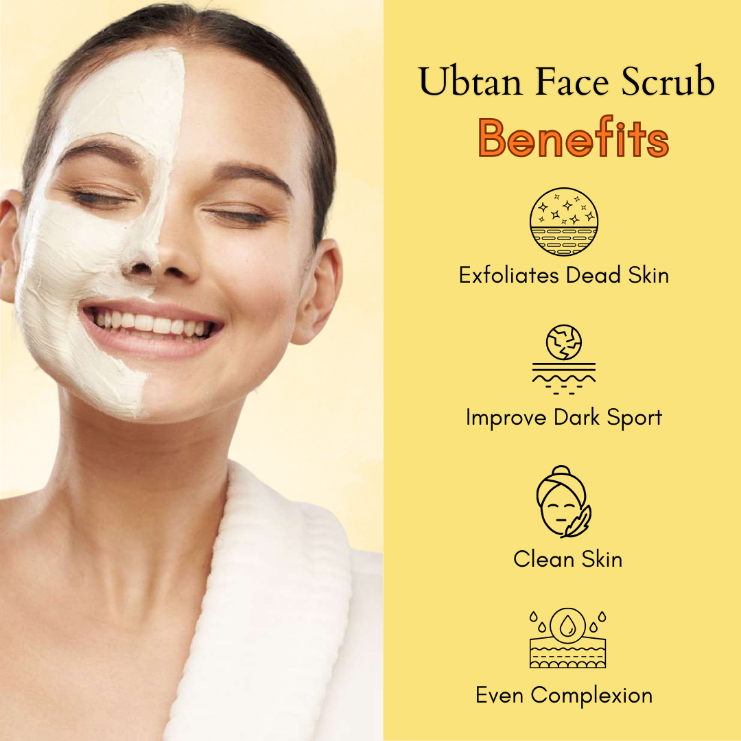 Phillauri Ubtan Tan Removal Face Scrub For Glowing Skin, 100g
