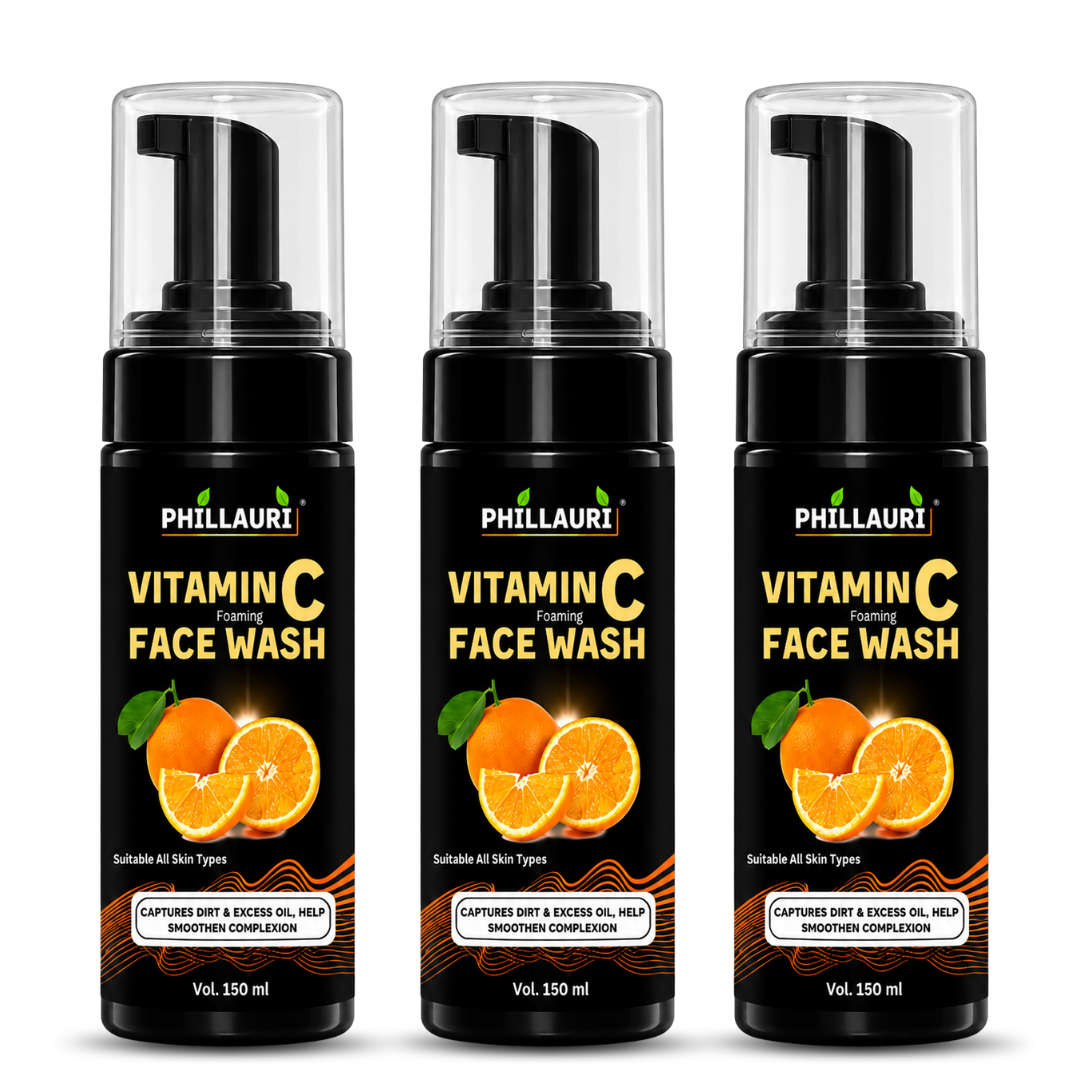 Phillauri Vitamin C Foaming Face Wash – With Aloe Vera & Green Tea