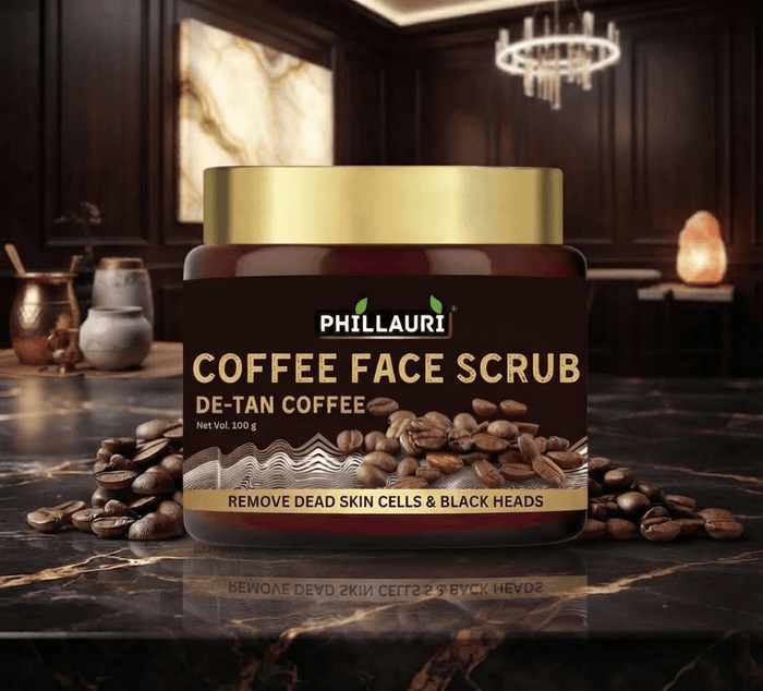 Phillauri Coffee Face Scrub for Remove Dead Skin Cells, 100g