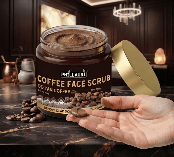 Phillauri Coffee Face Scrub for Remove Dead Skin Cells, 100g