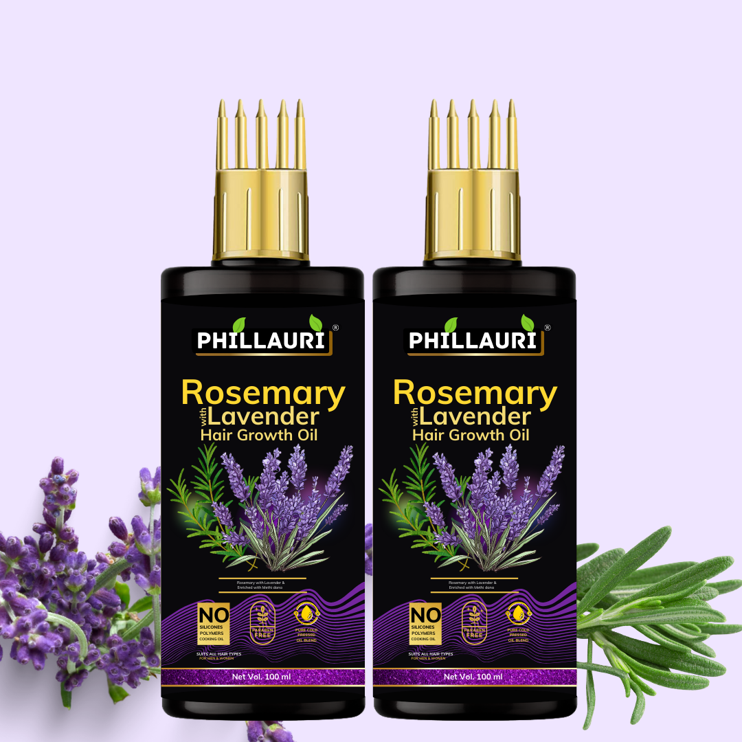 Phillauri Rosemary Lavender Hair Growth Oil, Paraben Free, 100ml