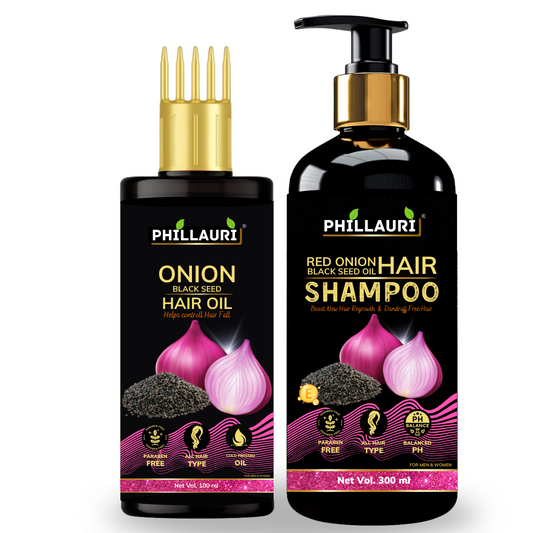 Phillauri Onion Black Seed Hair Oil For Boost Growth, 400ML