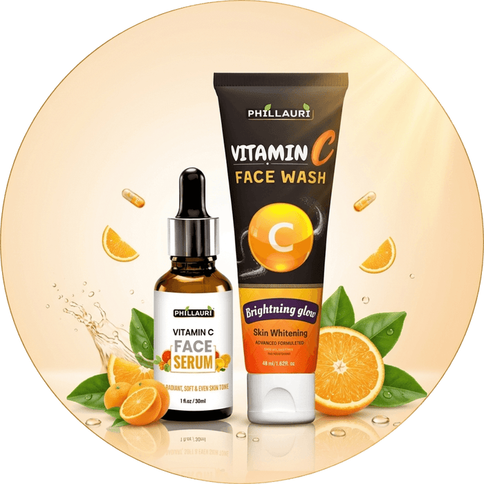 Phillauri Facewash for Skin Whitening, 60ml + Face Serum, 30ml Combo