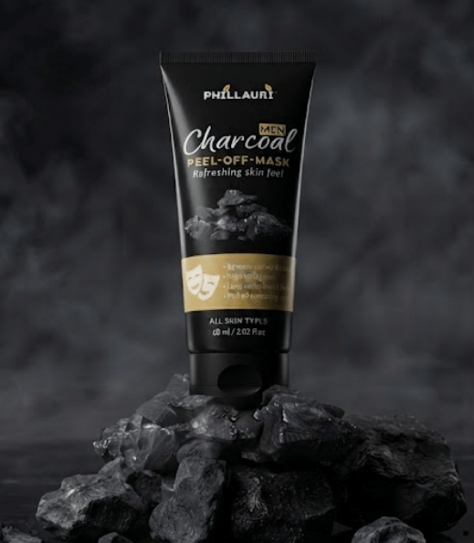 Phillauri Men Charcoal Peel-Off Mask – Refreshing Skin Feel, 60ml