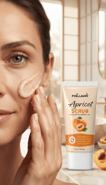 Phillauri Apricot Scrub – Gentle Exfoliating Scrub, 60ml