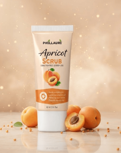 Phillauri Apricot Scrub – Face & Body Exfoliator, 60ml