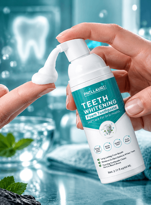 Phillauri Teeth Whitening Foam – White & Healthy Teeth, 60ml