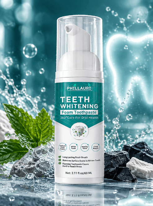 Phillauri Teeth Whitening Foam – White & Healthy Teeth, 60ml
