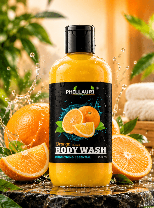 Phillauri Brightening Orange Body Wash – For Men & Women, 200ml