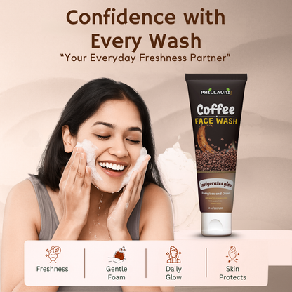 Phillauri Coffee Face Wash for Energizes and glows, 60ML