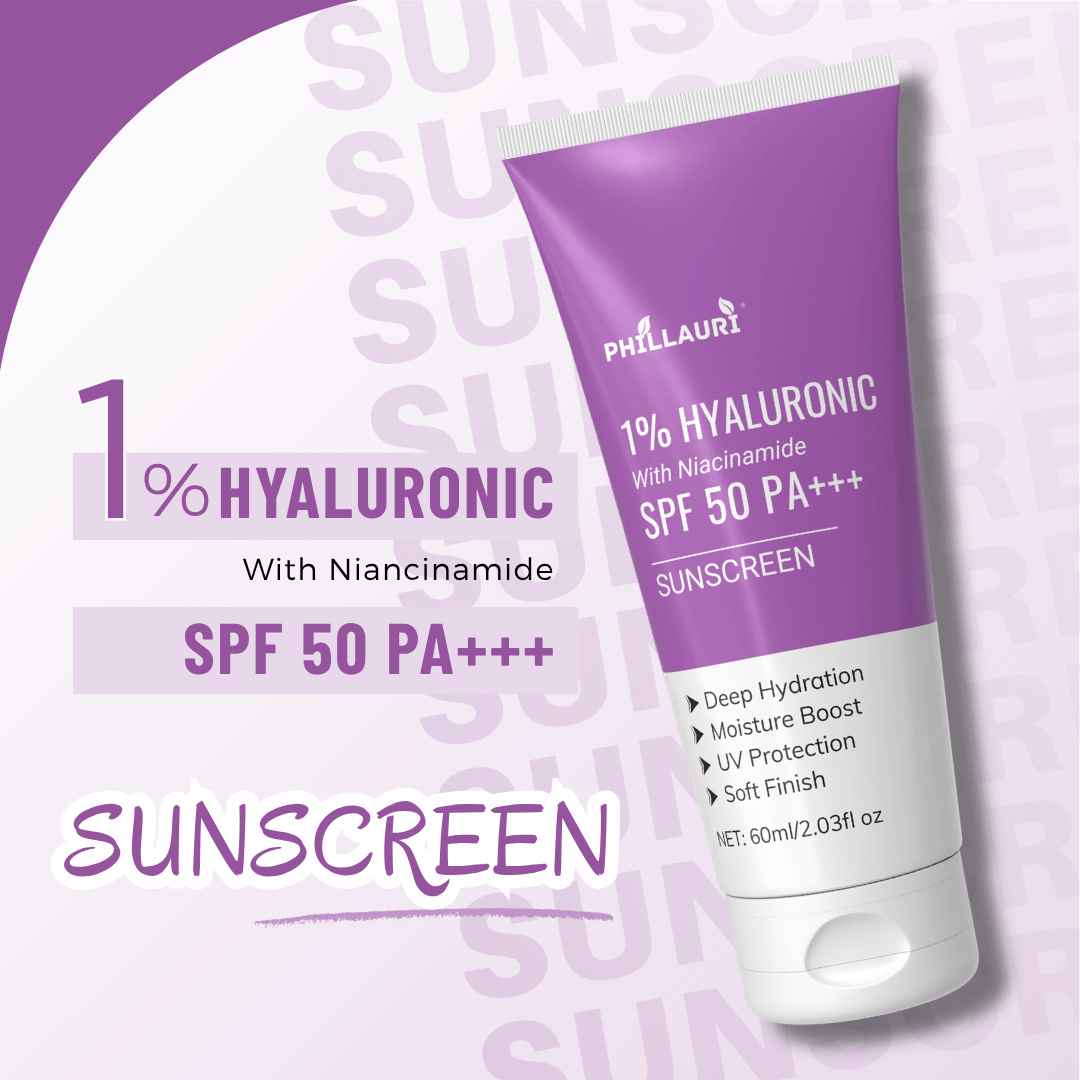 Phillauri 1% Hyaluronic with Niacinamide Sunscreen
