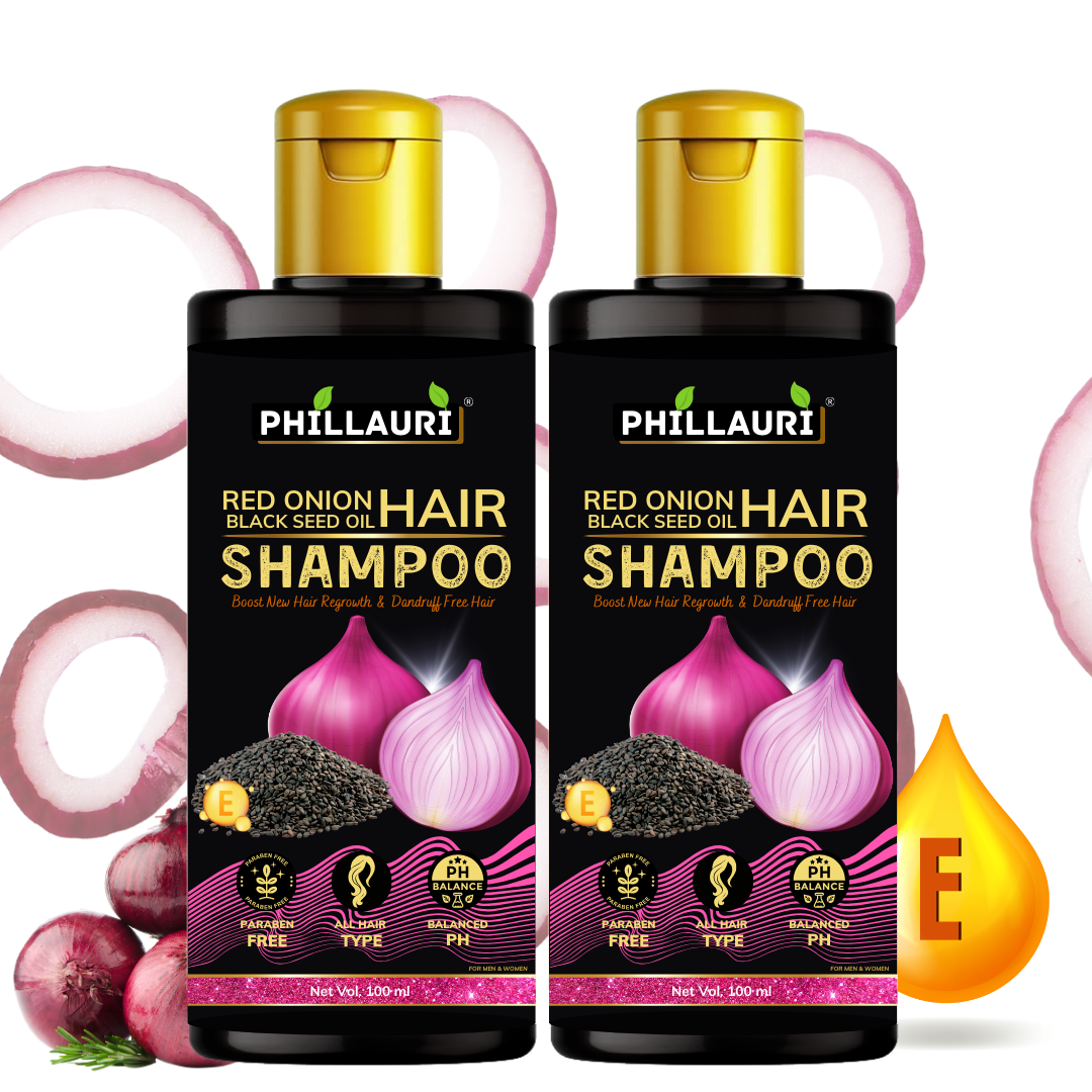 Phillauri Red Onion Black Seed Oil Shampoo, 100ml