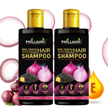 Phillauri Red Onion Black Seed Oil Shampoo, 100ml