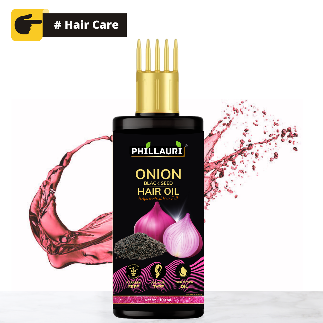 Phillauri Onion Blackseed Herbal Hair Oil, 100ML