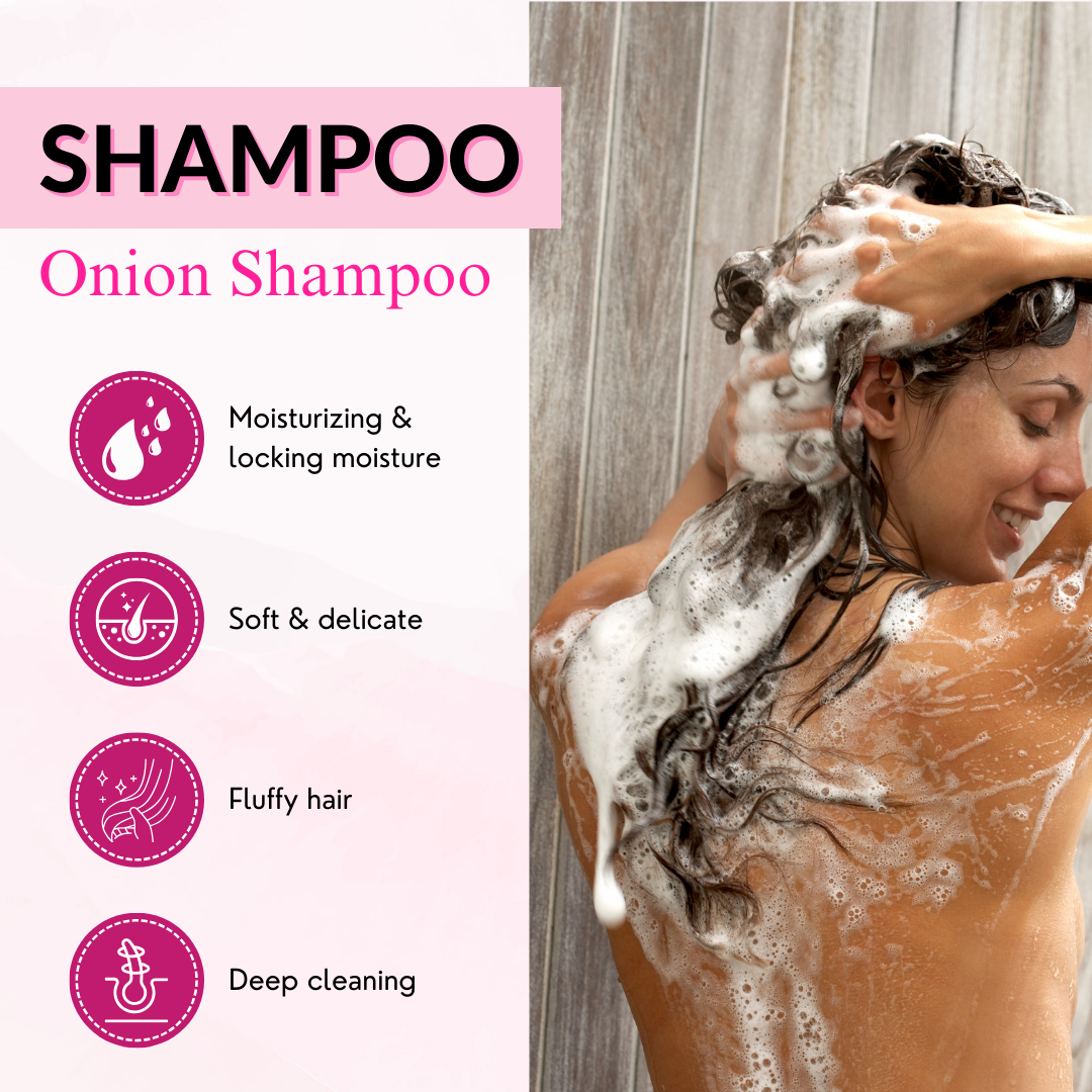 Phillauri Red Onion Black Seed Oil Shampoo, 100ml