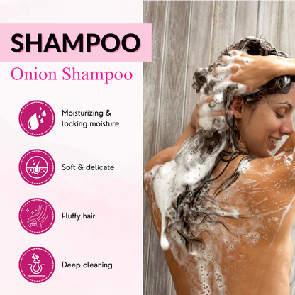 Phillauri Red Onion Black Seed Oil Shampoo, 100ml