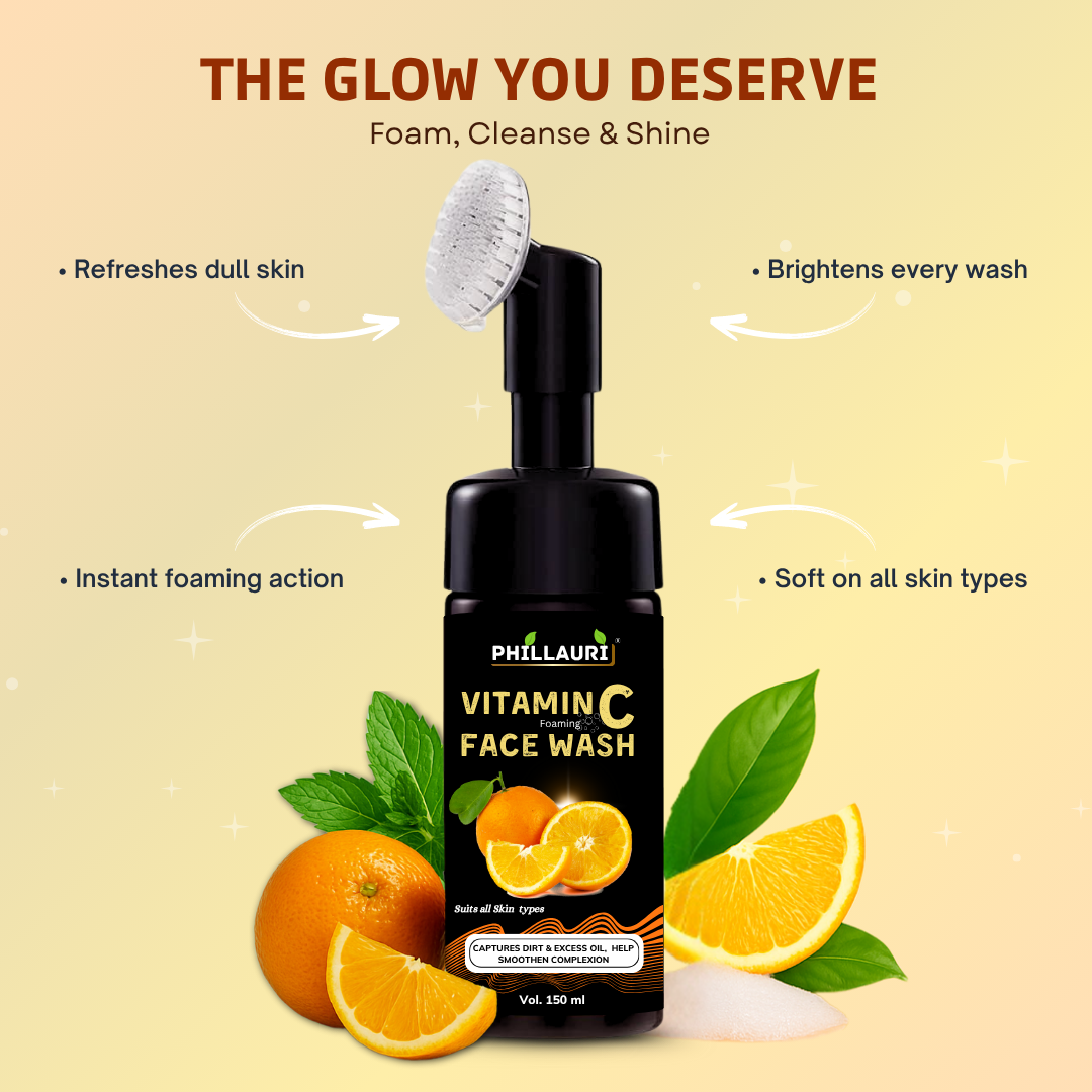 Phillauri Vitamin C Facewash For Captures Dirt And Smoothen Complexion, 150ml