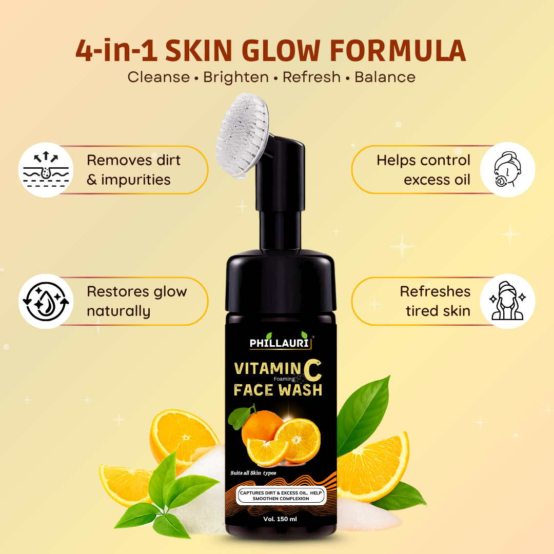 Phillauri Vitamin C Facewash For Captures Dirt And Smoothen Complexion, 150ml