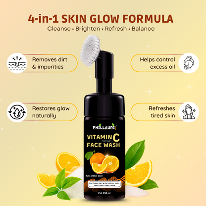 Phillauri Vitamin C Facewash For Captures Dirt And Smoothen Complexion, 150ml