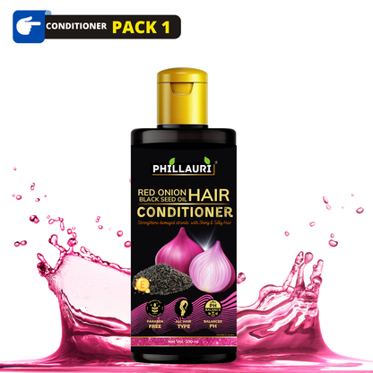 Phillauri Red Onion Black Seed Conditioner For Hair Growth, 100ML