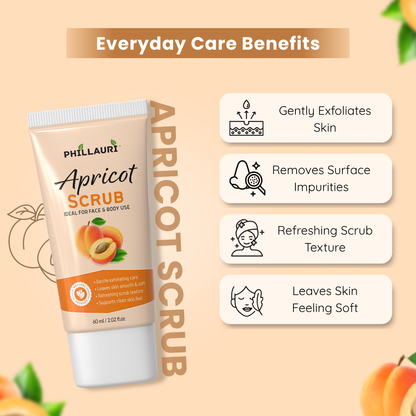 Phillauri Apricot Scrub – Gentle Exfoliating Face & Body Scrub