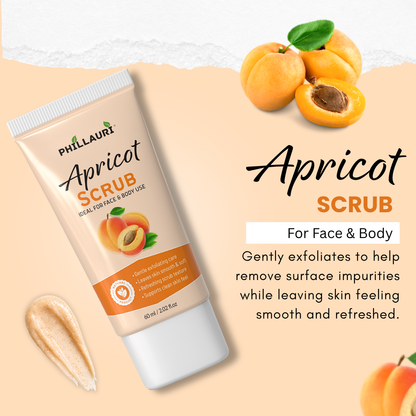Phillauri Apricot Scrub – Gentle Exfoliating Face & Body Scrub