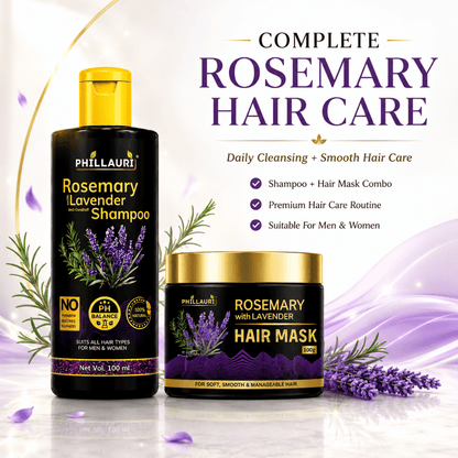 Phillauri Rosemary with Lavender Shampoo & Hair Mask Combo