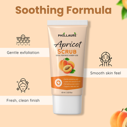 Phillauri Apricot Scrub – Gentle Exfoliating Face & Body Scrub