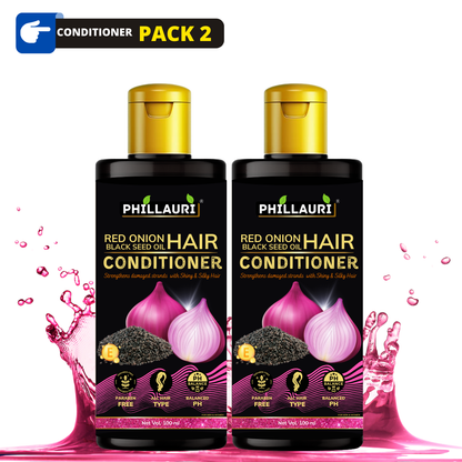 Phillauri Red Onion Black Seed Conditioner For Hair Growth, 100ML