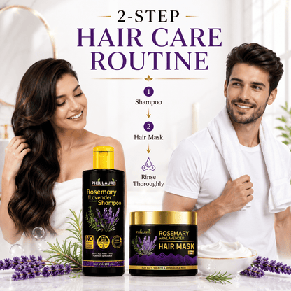Phillauri Rosemary with Lavender Shampoo & Hair Mask Combo