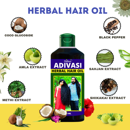 Phillauri Adivasi Herbal Hair Oil For Hair Fall Control, 250 ML