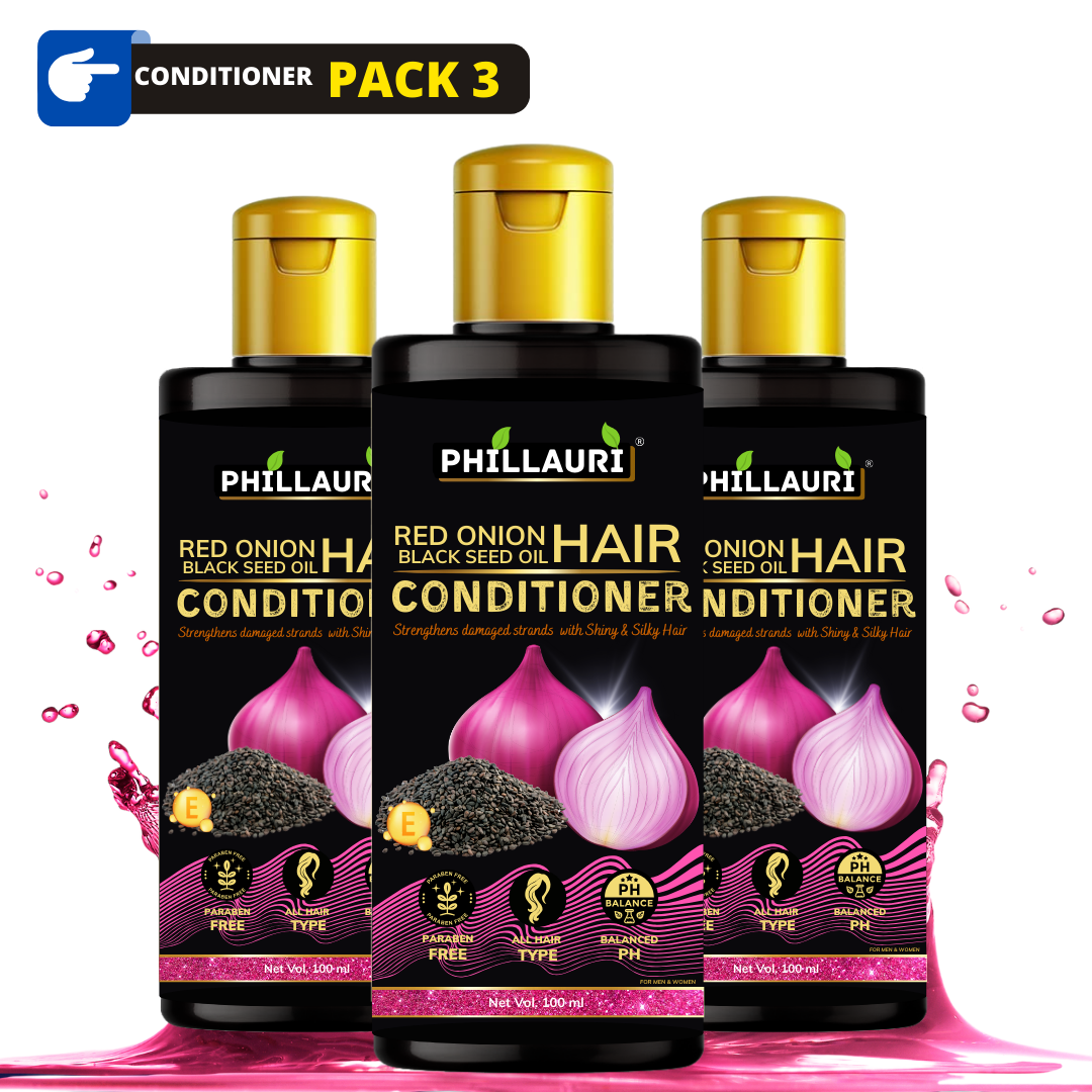 Phillauri Red Onion Black Seed Conditioner For Hair Growth, 100ML