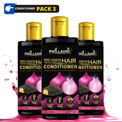 Phillauri Red Onion Black Seed Conditioner For Hair Growth, 100ML