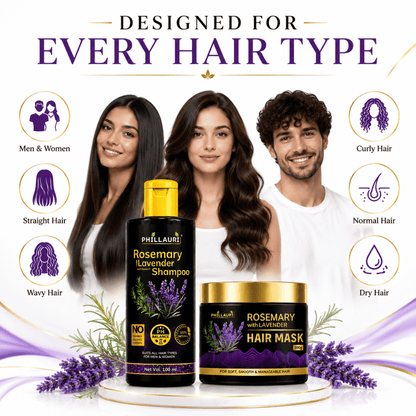 Phillauri Rosemary with Lavender Shampoo & Hair Mask Combo