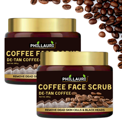 Phillauri Coffee Face Scrub for Remove Dead Skin Cells, 100g