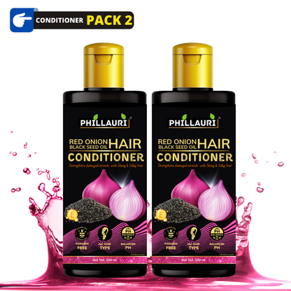 Phillauri Red Onion Black Seed Conditioner For Hair Growth, 200ML