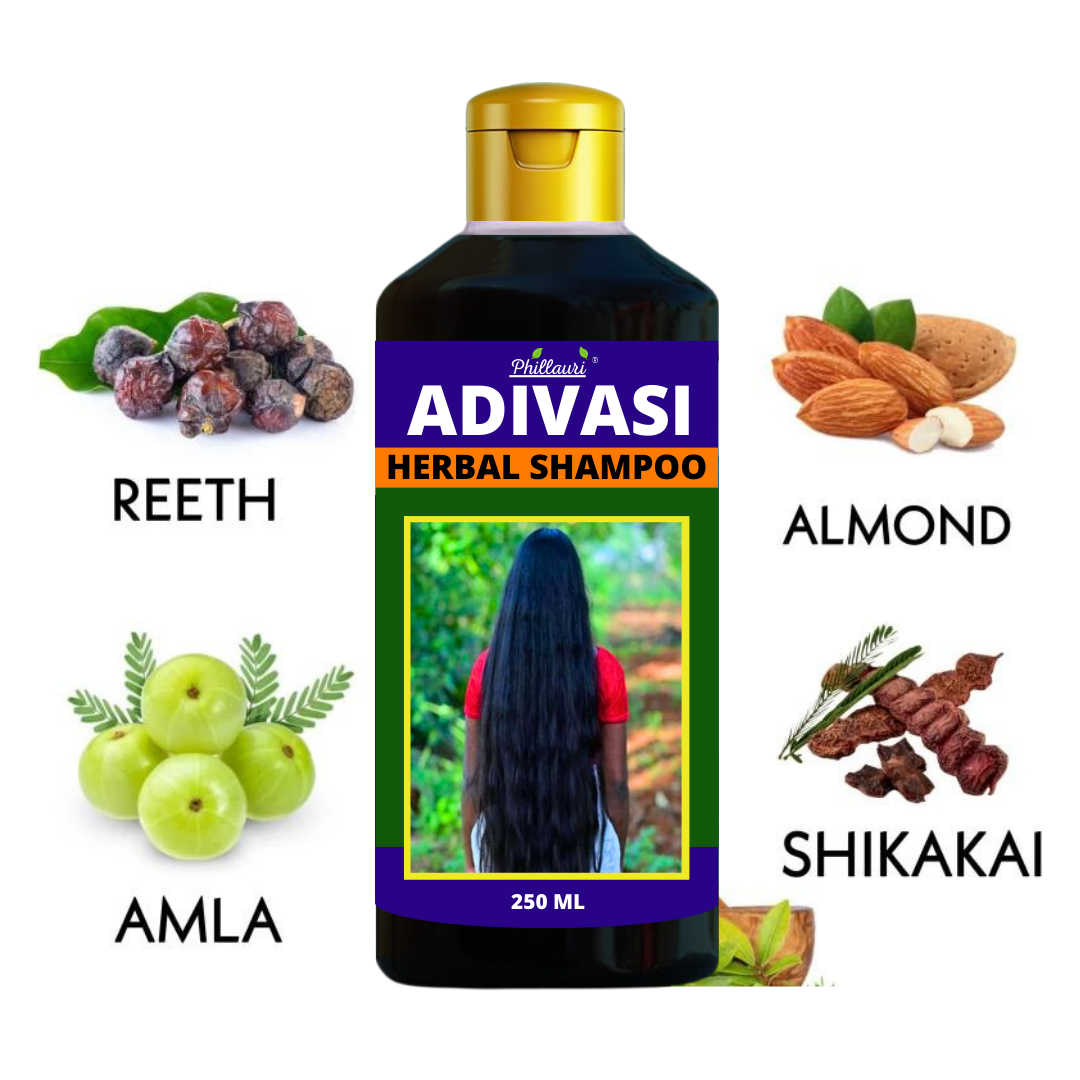 Phillauri Herbal Hair Serum ,shampoo And Adivasi Hair Oil For Strong And Shiny Hair