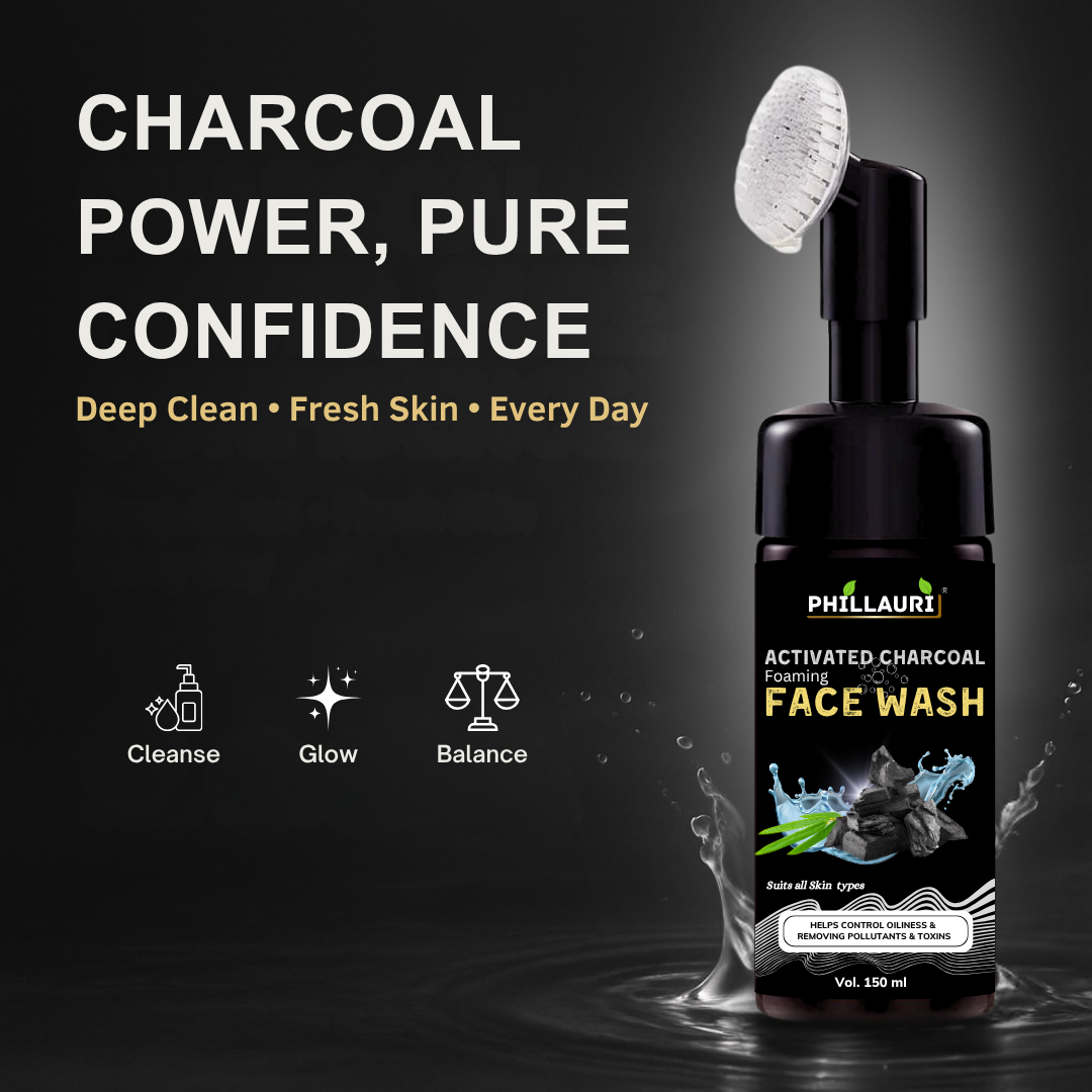 Phillauri Activated Charcoal Facewash For Helps Control Oiliness And Toxins, 150ML