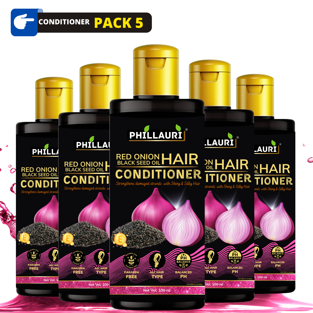 Phillauri Red Onion Black Seed Conditioner For Hair Growth, 100ML