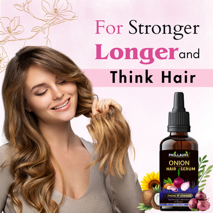 Phillauri Onion And Almond Hair Serum For Stronger, Smoother And Shiner