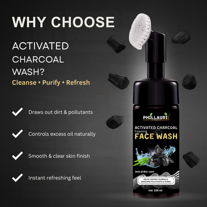 Phillauri Activated Charcoal Facewash For Helps Control Oiliness And Toxins, 150ML