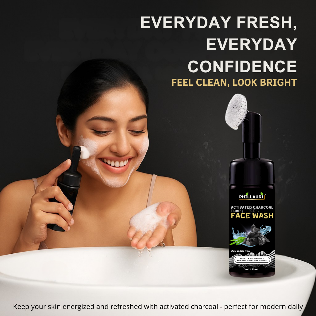 Phillauri Activated Charcoal Facewash For Helps Control Oiliness And Toxins, 150ML